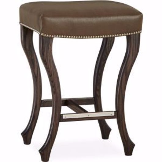 Picture of L9078-51 LEATHER COUNTER STOOL