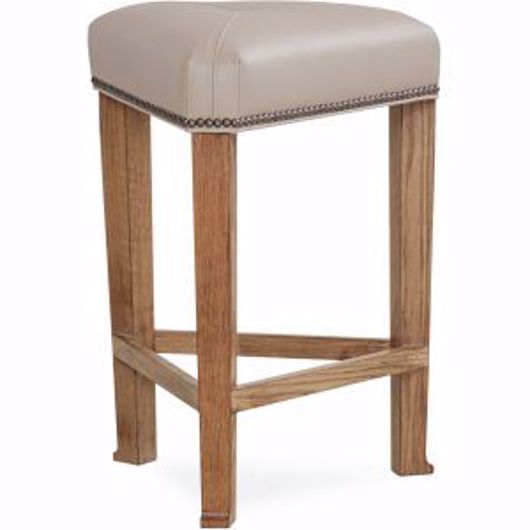 Picture of L9399-51 LEATHER COUNTER STOOL