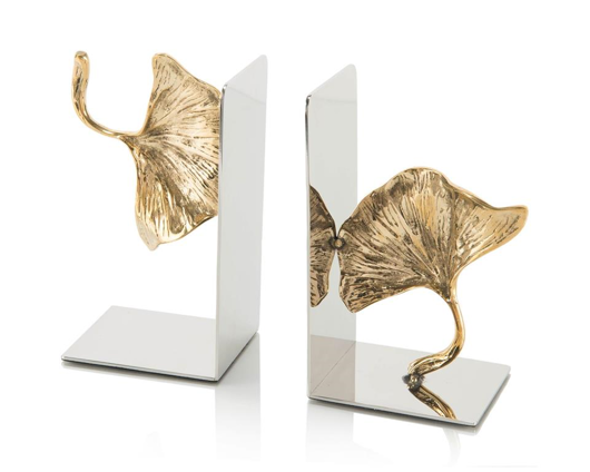 Picture of PAIR OF GINKGO LEAF BOOKENDS