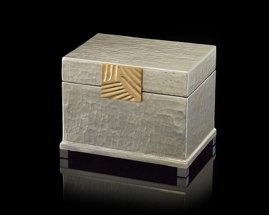 Picture of SILVER-LEAF AND BRASS BOX