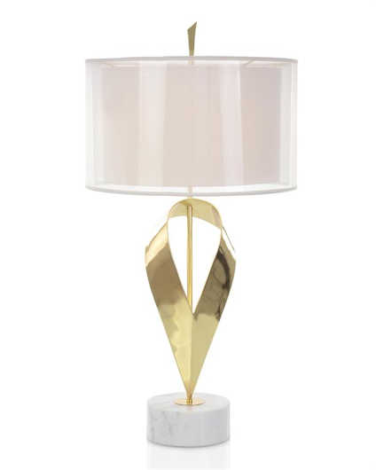 Picture of SCULPTED BRASS TABLE LAMP