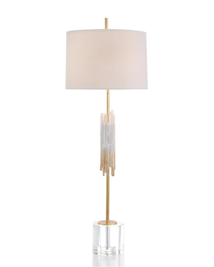 Picture of SELENITE AND GOLD-LEAF CONSOLE LAMP