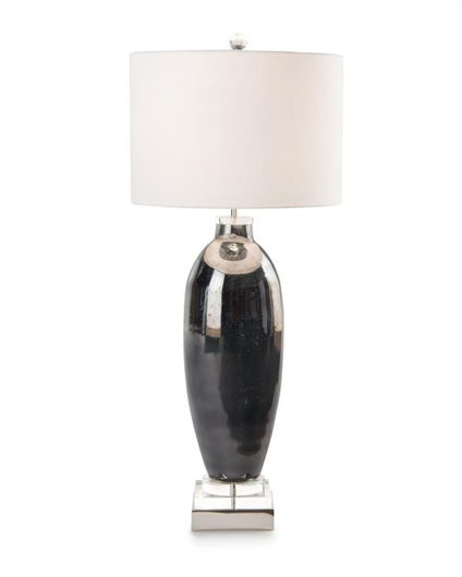 Picture of SMOKY BLUE SLENDER TABLE LAMP
