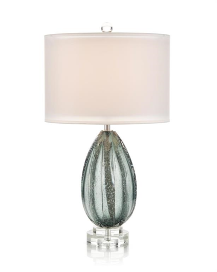 Picture of RAINSTORM BLUE GLASS TABLE LAMP