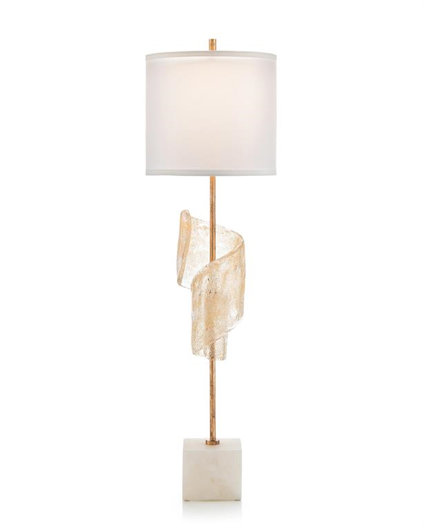Picture of FURLS WITH HINT OF GOLD BUFFET LAMP