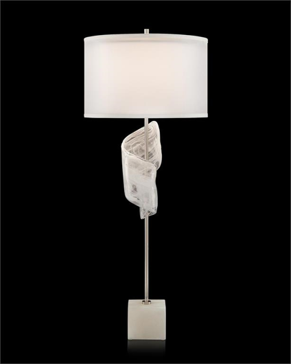 Picture of FURLS OF WHITE BUFFET LAMP