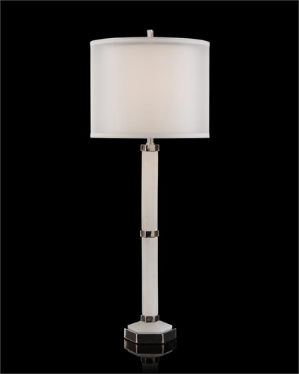 Picture of ALABASTER COLUMN TABLE LAMP