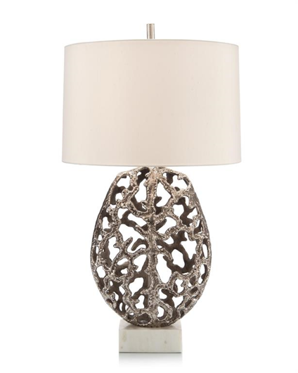 Picture of PRIMORDIAL TABLE LAMP IN NICKEL