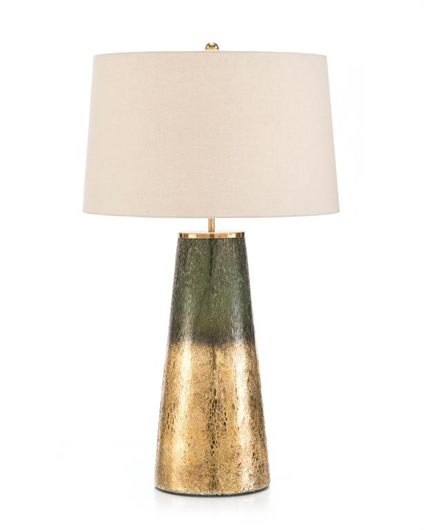 Picture of CHARCOAL AND GOLD GLASS TABLE LAMP