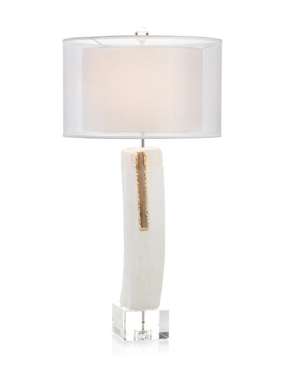 Picture of SELENITE WITH STREAMS OF GOLD TABLE LAMP
