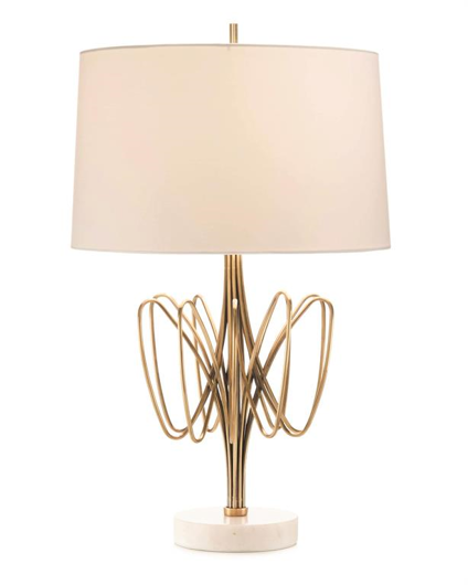 Picture of TWISTED BRASS BLOOM TABLE LAMP