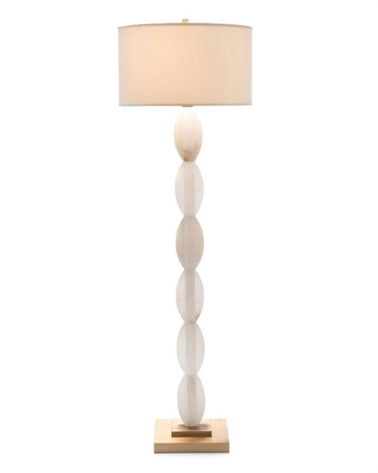 Picture of CRISSCROSS STACKED ALABASTER FLOOR LAMP