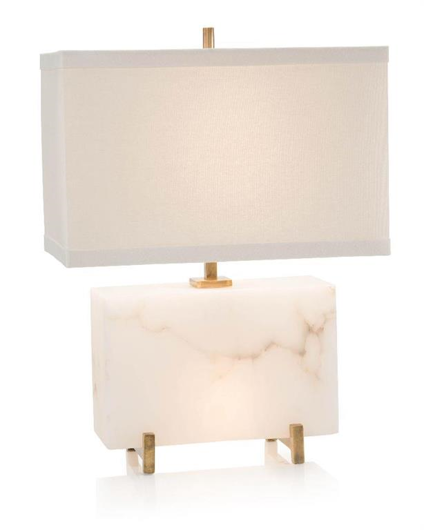 Picture of ALABASTER HORIZONTAL BLOCK TABLE LAMP