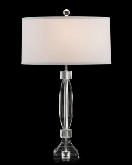 Picture of CRYSTAL HEXAGONAL COLUMN TABLE LAMP