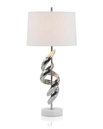 Picture of RIBBON TABLE LAMP IN NICKEL