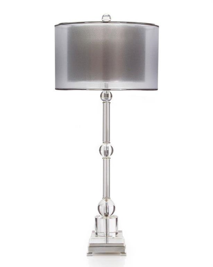 Picture of CRYSTAL AND NICKEL BUFFET LAMP