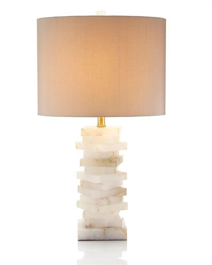 Picture of ALABASTER BLOCK TABLE LAMP