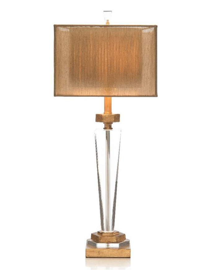 Picture of CRYSTAL AND ANTIQUE BRASS TABLE LAMP