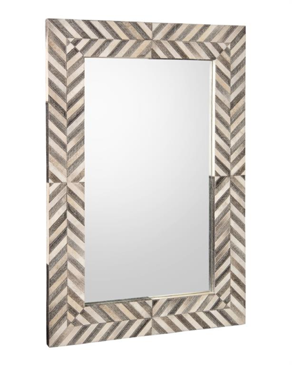 Picture of HAIR ON HIDE FRAMED MIRROR