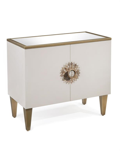 Picture of TYROL TWO-DOOR SIDE CABINET IN ALABASTER
