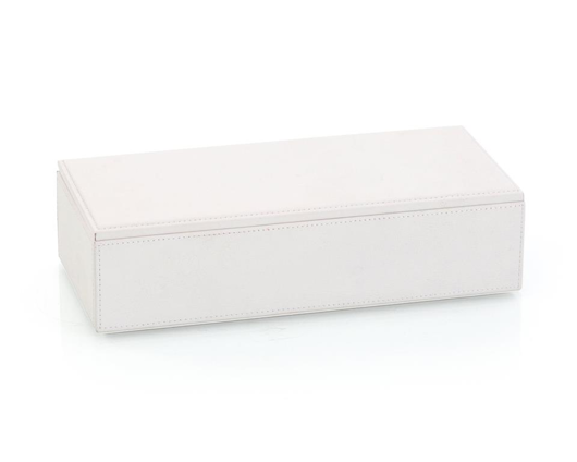 Picture of SIMPLY ELEGANT WHITE LEATHER BOX