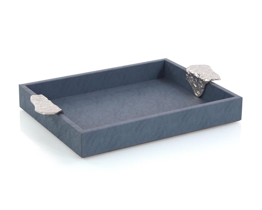 Picture of GYPSY BLUE LEATHER TRAY II