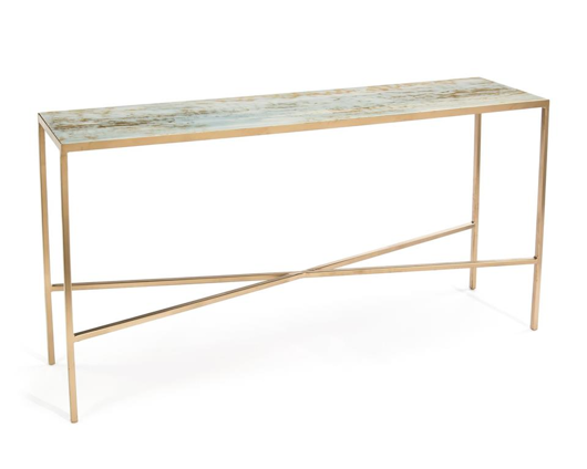 Picture of AUSTIN A. JAMES' LUSTROUS SKY SOFA TABLE