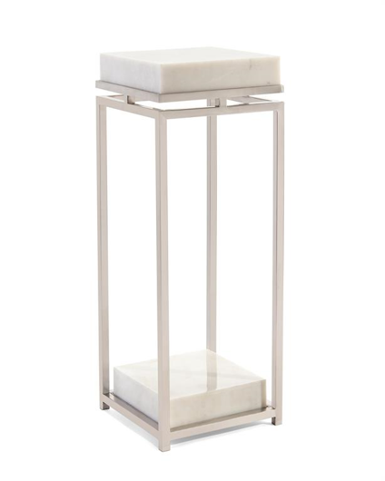 Picture of ELEGANT STAINLESS STEEL AND MARBLE PEDESTAL