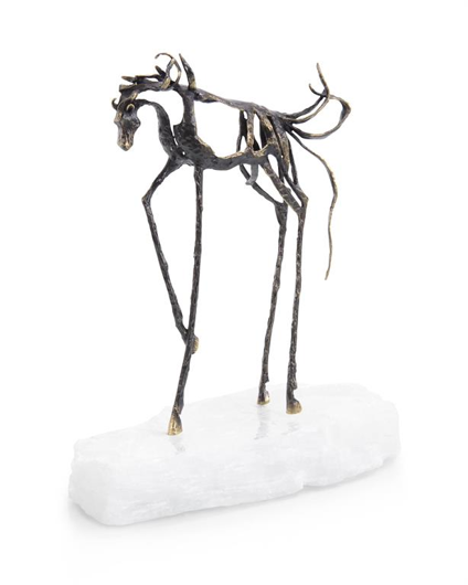 Picture of SCULPTURAL HORSE ON SELENITE