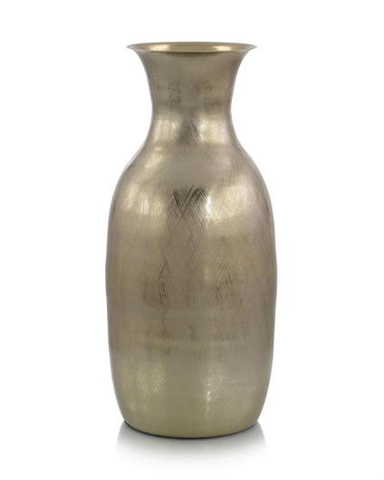 Picture of GOLD ETCHED METAL VASE