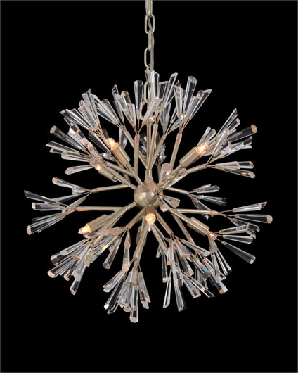Picture of LUNA: CRYSTAL WAND BRANCHED EIGHT-LIGHT PENDANT CHANDELIER