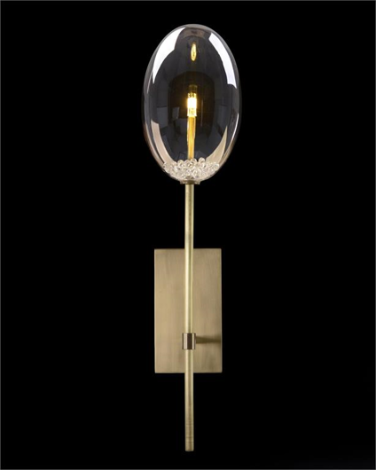 Picture of ECHO: GLASS GLOBE SINGLE-LIGHT WALL SCONCE