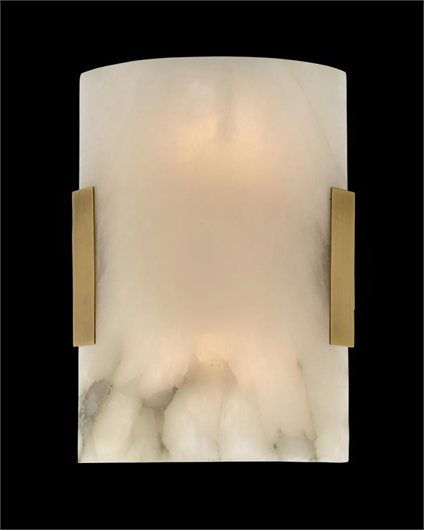 Picture of CURVED ALABASTER WALL SCONCE
