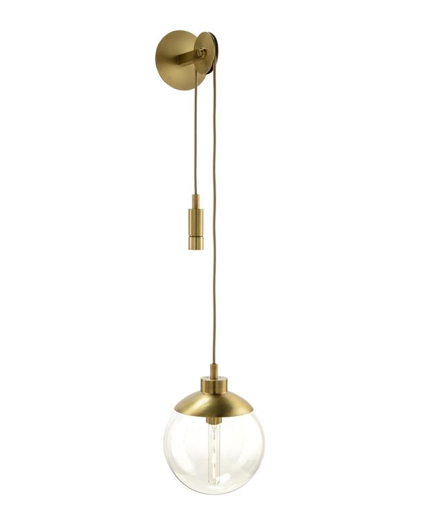 Picture of ANTIQUE GOLD SINGLE-LIGHT PULLEY SCONCE