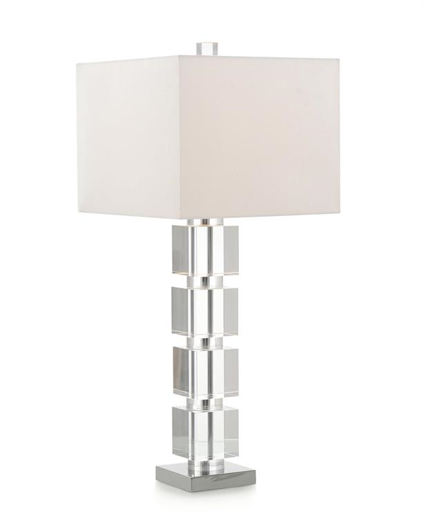 Picture of CRYSTAL BLOCK STACKED TABLE LAMP