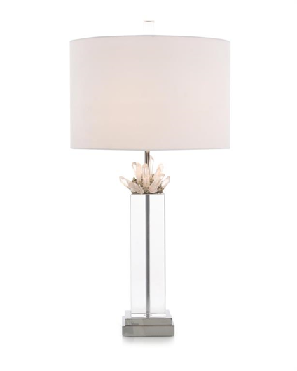 Picture of QUARTZ AND PYRITE ON CRYSTAL TABLE LAMP