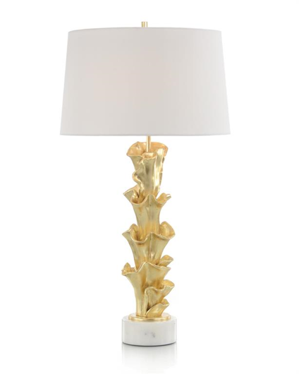 Picture of TABLE LAMP IN GOLD LEAF