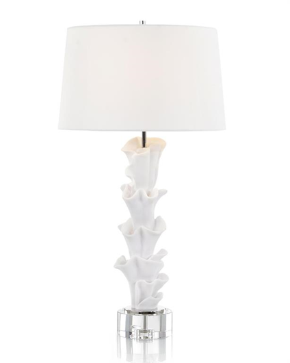 Picture of WHITE SCULPTURAL TABLE LAMP