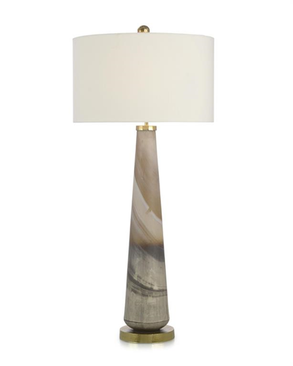 Picture of FURLING CREAM AND CARAMEL BUFFET LAMP