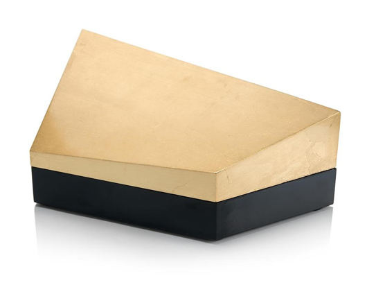 Picture of CUBIST BOX GOLD AND BLACK II