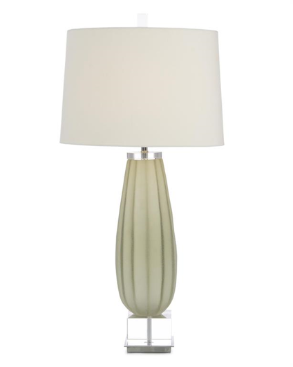 Picture of SHADES OF SOFT GREY-GREEN TABLE LAMP