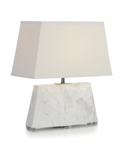 Picture of CREAM AND GREY MONUMENT ACCENT LAMP