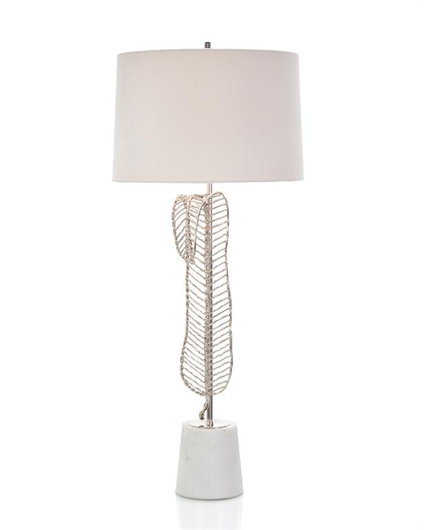 Picture of SILVER LEAF TABLE LAMP