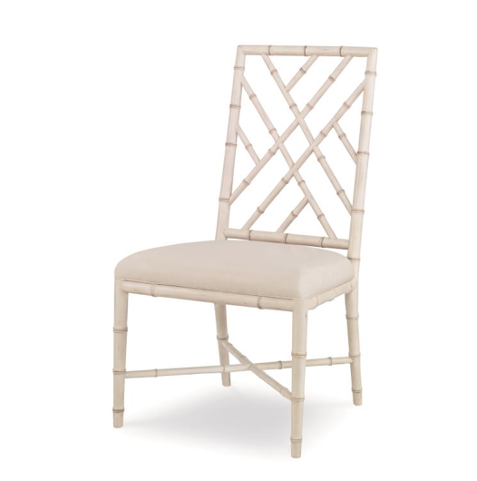 Picture of BRIGHTON SIDE CHAIR-ANTIQUE WHITE/FLAX