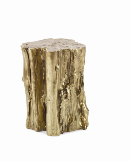 Picture of YEW SMALL BRASS SIDE TABLE