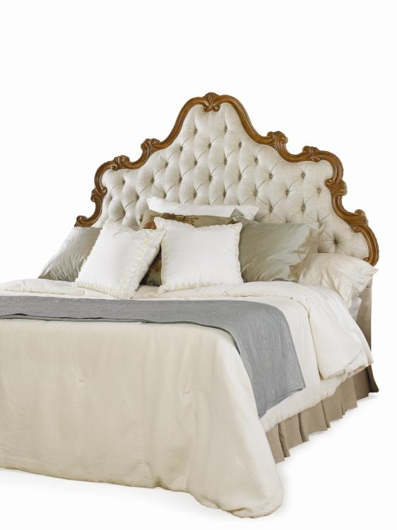 Picture of KING WOOD SCROLL TUFTED UPH HEADBOARD
