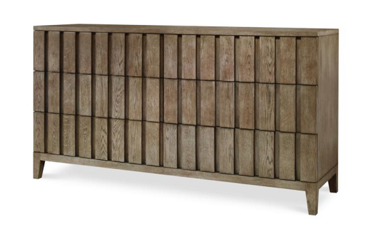 Picture of CASA BELLA LOUVERED DRESSER - TIMBER GRAY FINISH