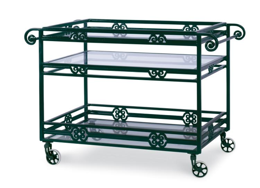Picture of AUGUSTINE METAL BAR CART W/ TEMPERED GLASS