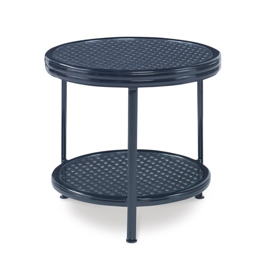 Picture of AUGUSTINE METAL SIDE TABLE W/ TEMPERED GLASS