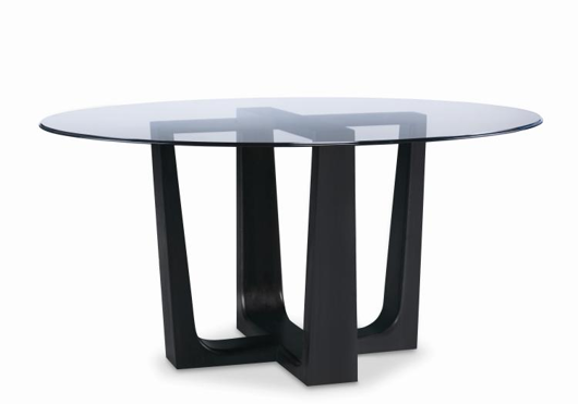 Picture of BOWERY PLACE DINING TABLE WITH GLASS TOP
